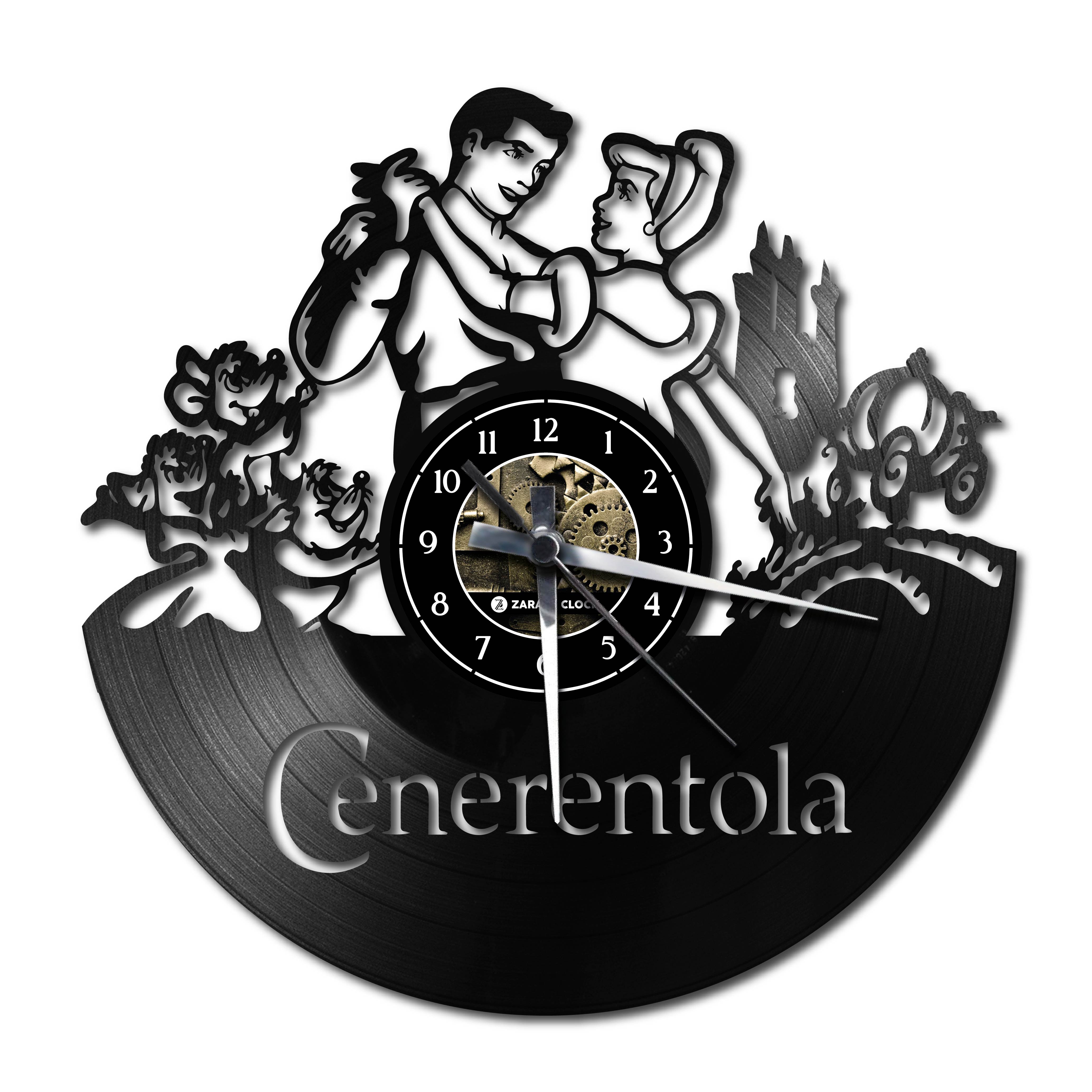 CENERENTOLA ✦ orologio in vinile