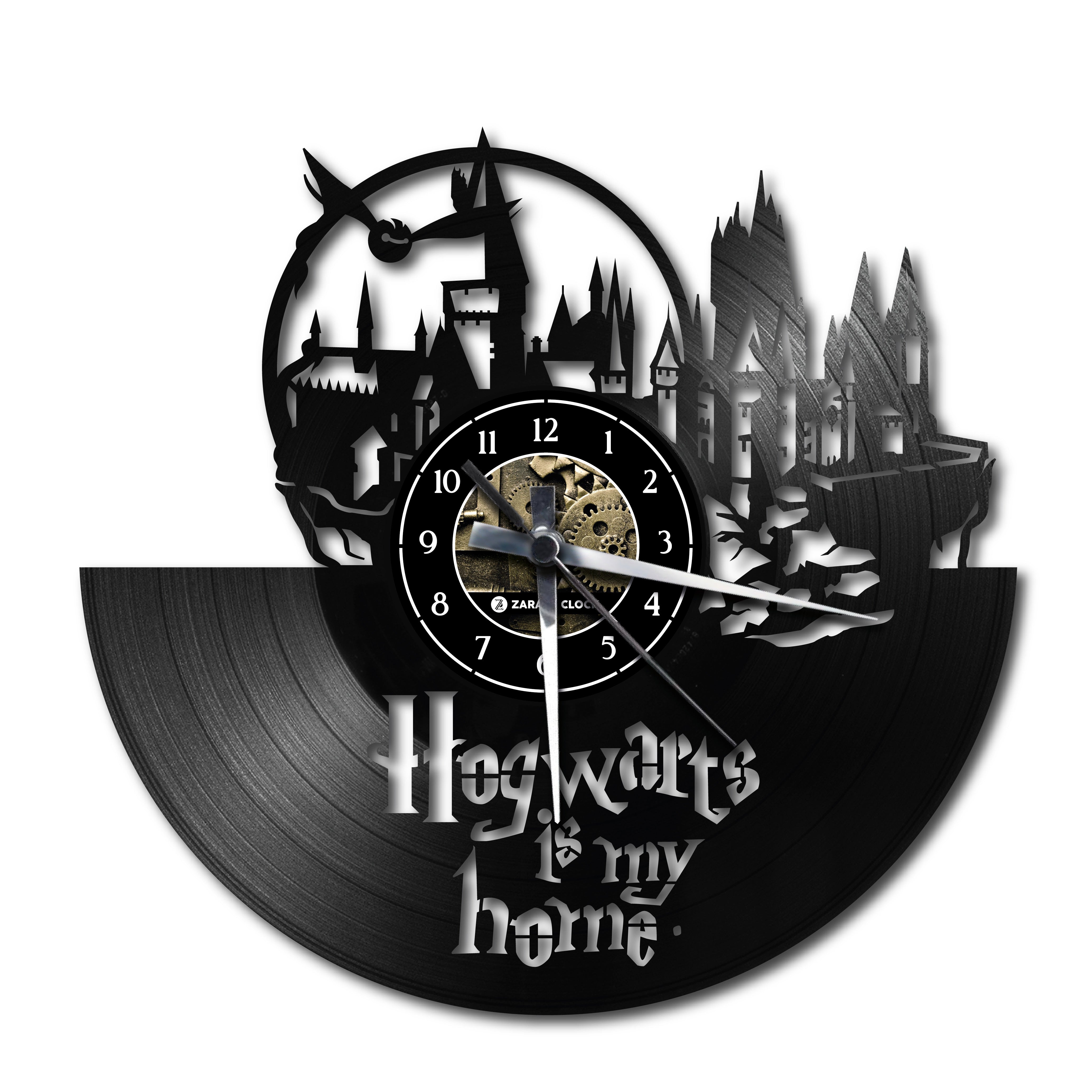 HARRY POTTER HOGWARTS ✦ orologio in vinile